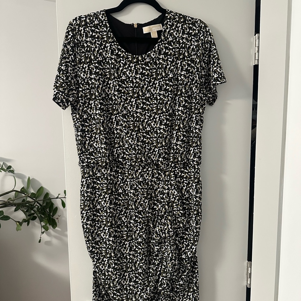Michael Kors Black, White and Green Dress